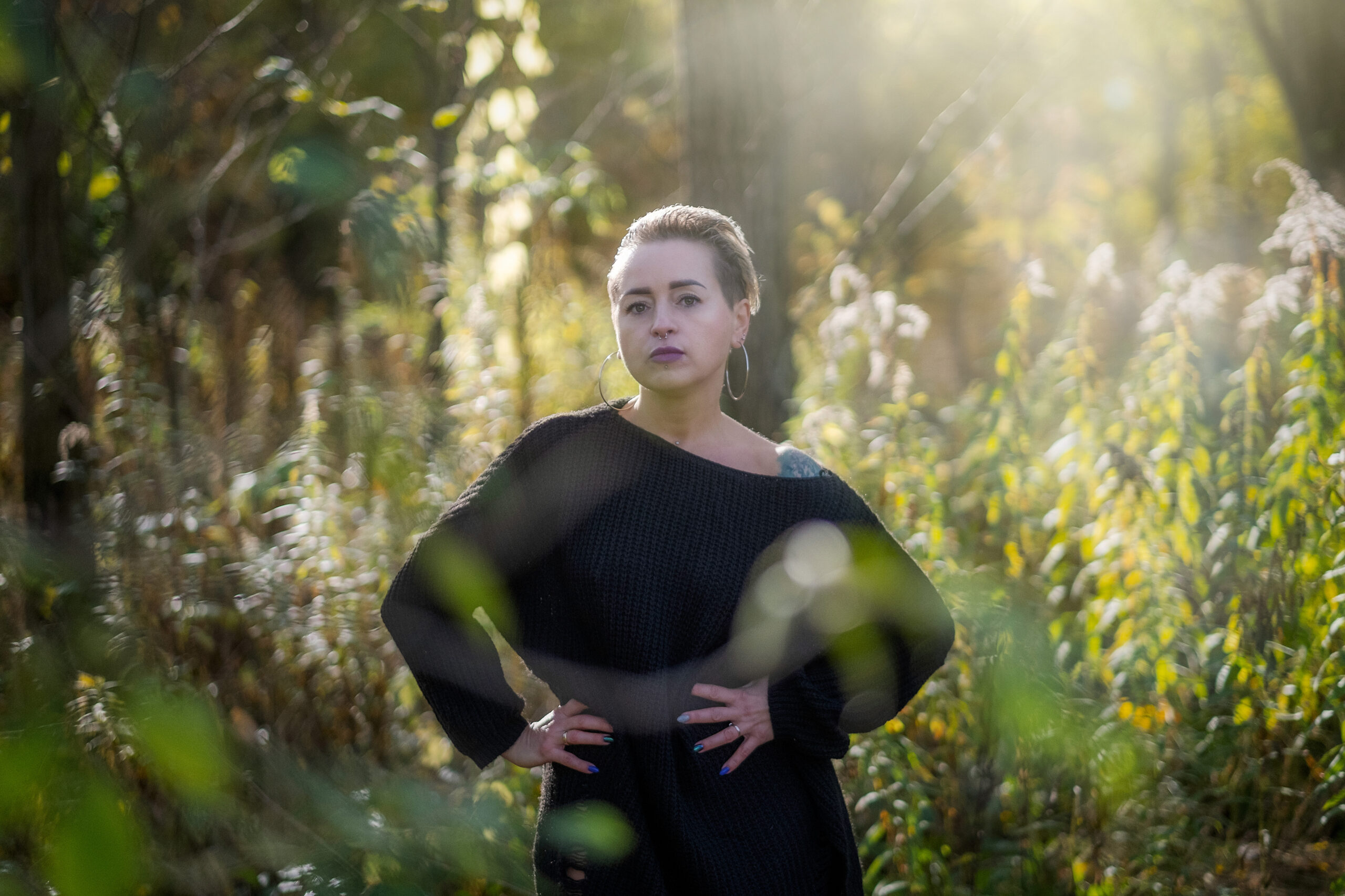 kobieta sesja plenerowa